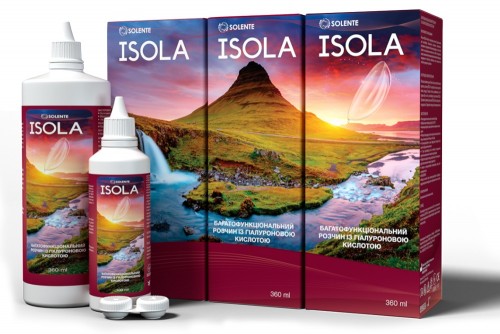 Багатофункціональний розчин з гіалуроновою кислотою Solente Isola