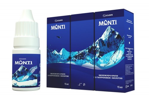 Зволожуючі краплі з гіалуроновою кислотою Solente Monti