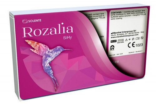 Силікон-гідрогелеві контактні лінзи щомісячної заміни Solente Rozalia SiHy Monthly