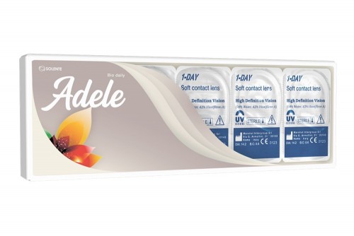 Гідрогелеві контактні лінзи щоденної заміни Solente Adele Bio Daily