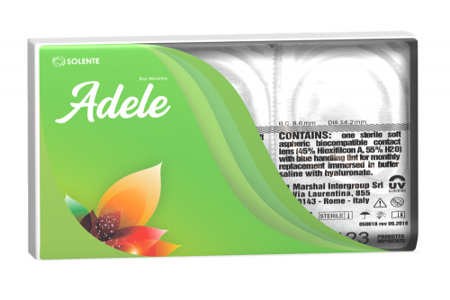 Гідрогелеві контактні лінзи щомісячної заміни Solente Adele Bio Monthly